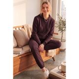 Moibody Kadın 3 İplik Şardonlu Eşofman Takımı Premium Kapüşonlu Sweatshirt ve Jogger Alt Acı Kahve