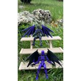 Moifugyia Lucky 13 Aksiyon Figürü Robot Oyuncak 13 cm Mor ve Yarasa Kanat 2'li Set