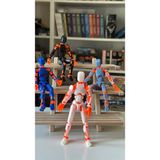 Moifugyia Lucky 13 Aksiyon Figürü Robot Oyuncak 13CM 4'lü Turuncu Set