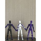 Moifugyia Lucky 13 Aksiyon Figürü Robot Oyuncak 13CM Mor 3'lü Set