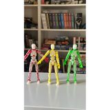 Moifugyia Lucky 13 Aksiyon Figürü Robot Oyuncak 13CM Şeffaf 3'lü Set