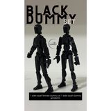 Moifugyia Lucky 13 Aksiyon Figürü Robot Oyuncak 13CM Siyah Lucky 13 ve Kadın Lucky 13 2'li Set