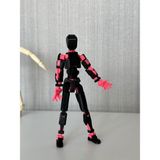 Moifugyia Lucky 13 Aksiyon Figürü Robot Oyuncak 13CM Siyah Pembe
