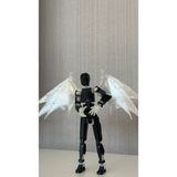 Moifugyia Lucky 13 Aksiyon Figürü Robot Oyuncak 13CM Siyah Şeffaf ve Şeffaf Yarasa Kanat Seti
