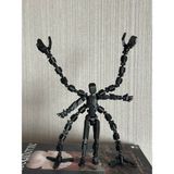 Moifugyia Lucky 13 Aksiyon Figürü Robot Oyuncak 13CM Siyah Siyah ve Mekanik Kol Eklentisi Seti