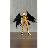 Moifugyia Lucky 13 Aksiyon Figürü Robot Oyuncak 13CM - Yarasa Kanat Seti Altın
