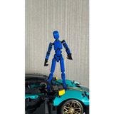 Moifugyia Lucky 13 Mavi Siyah Robot Aksiyon Figürü 13CM İnsan Temalı Hediyelik Tipi