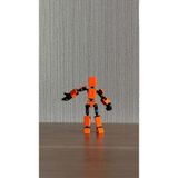 Moifugyia Mini 13 Aksiyon Figürü Robot Oyuncak 8cm Turuncu