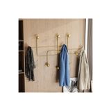 MOİRA Altın Gold,Dekoratif Metal Duvar Askısı Modern Tasarım Antre Banyo Hol Portmanto Askılığı,AMT-004-A