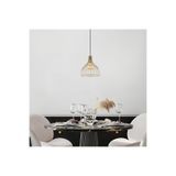Moira Cafu Tekli Tel Sarkıt Avize Parlak Gold, Modern Dekoratif Metal Lamba CAFU-11566
