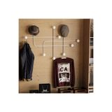 MOİRA Dekoratif Mat Beyaz Metal Duvar Askısı Modern Tasarım Antre Banyo Hol Portmanto Askılığı,AMT-004-B
