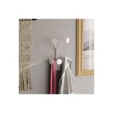 MOİRA Dekoratif Mat Beyaz Metal Duvar Askısı Modern Tasarım Antre Banyo Hol Portmanto Askılığı,AMT-006-B