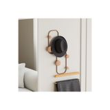 MOİRA Mat Bakır Metal Duvar Askısı Dekoratif Modern Tasarım Antre Banyo Hol Portmanto Askılığı,AMT-010-C