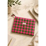 Moisare 10 Inç Tablet Kılıfı 21X27 cm – Kapitoneli Organizer Çanta | Kitap Kılıfı, Çanta Içi Düzenleyici, Seyahat Organizer - Fuşya - Pembe