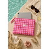 Moisare 10 Inç Tablet Kılıfı 21X27 cm – Kapitoneli Organizer Çanta | Kitap Kılıfı, Çanta Içi Düzenleyici, Seyahat Organizer - Kırmızı - Pembe