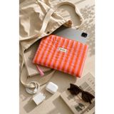 Moisare 10 Inç Tablet Kılıfı 21X27 cm – Kapitoneli Organizer Çanta | Kitap Kılıfı, Çanta Içi Düzenleyici, Seyahat Organizer - Pembe - Turuncu
