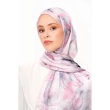 MOISCARF FLORA VİBE Refined Jan Jan Desenli Şal Açık Pembe