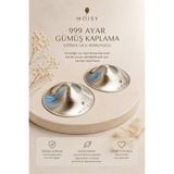 MOISY 999 Ayar Gümüş Kaplama (STANDART-45mm) Göğüs Ucu Koruyucu Kapak