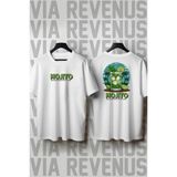 Mojito Baskılı Bisiklet Yaka Bol Kesim %100 Pamuk Unisex Tshirt - Beyaz - XL