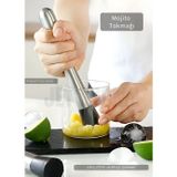 Mojito Tokmağı Barista Buz Ezici Tokmak Meyve Ezici Barmen İçecek Karıştırıcı Paslanmaz 20 cm