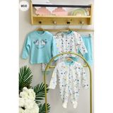 Mojo Bebek Mojo Kız Bebek Unicorn Desenli Patikli Tulum 6659 Beyaz - 6 - 9 Ay