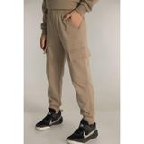 Mojo Bebek Mojo Unisex 9-14 Yaş Kargo Cep Detaylı Eşofman Altı 4038 Krem - 11 - 12 Yaş