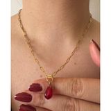 Mojo Jewellery El Yapımı Murano Nar Kolye | Altın Kaplama Çelik Zincir | Bolluk Ve Nazar Koruyucu