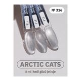 MOJO Kalıcı Oje Gümüş Arctıc Cats 316 (8 ML) Rus Kalitesi, Profesyonellerin Tercihi