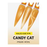 MOJO Kalıcı Oje Kedi Gözü Candy Cat 391 Turuncu Kalıcı Oje 8 ml – Tırnak Manikür İçin Zarif Renk