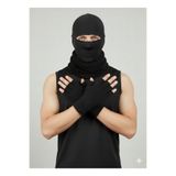 Mojomylife 3'LÜ TERMAL MOTORCU MASKE POLAR BOYUNLUK KESİK PARMAK ELDİVEN SET