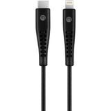 Mojue by ttec Ekstra Dayanıklı Usb-C - iPhone Lightning 3A Şarj Kablosu 120CM - Siyah