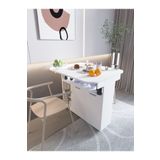 moka park avm Kelebek Yemek Masası Mutfak Masası Katlanır Pratik Tekerlekli Oval