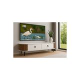 moka park avm Linea 150 lik Ovalli Çıtalı 2 Kapaklı TV Ünitesi – Ceviz Detaylı, 150 cm, Duvara Monte Edilebilir