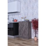 Mokaparkavm Mokas Çok Amaçlı Dolap 2 Raflı Kapaklı Mutfak Balkon Banyo Mokas1002