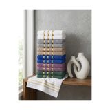 Mokita Home 30x50 cm 12'li Set Altın Renk Bordürlü Küçük Mutfak Havlusu