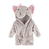 Moky Design Fil Desenli %100 Pamuk Yeni Doğan Bebek Bornozu 0-9 Ay, Kız Baby Shower Hediyeleri