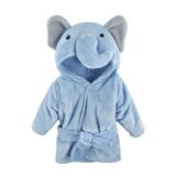 Moky Design Mavi Fil Desenli Bebek Bornozu, %100 Pamuk, Yenidoğan Erkek Baby Shower Hediyeleri, 0-9 Ay