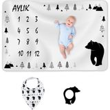 Moky Dizayn Moky Design Bebek Anı Battaniyesi Polar Hayvan Desenli 150 x 100 cm Yenidoğan İçin Şık Tasarım