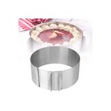 mold shop Mold Chef Yuvarlak Ayarlanabilir Pasta Kek Kalıbı Derinlik 8 cm