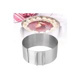 mold shop Mold Chef Yuvarlak Ayarlanabilir Pasta Kek Kalıbı Derinlik 8 cm
