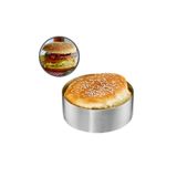 mold shop Mold Chef Yuvarlak Hamburger Ekmeği Pişirme Kalıbı Çap 10cm Derinlik 3,5cm
