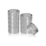 moldchef Mold Chef Yuvarlak Delikli Tart Kalıbı Çap 6cm 10 Adet