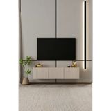 Moldesan Capella Tv Ünitesi Mdf 3 Kapaklı 140 Cm Duvara Monte