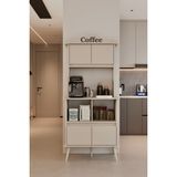 Moldesan Forme bej Mdf Raflı Kahve Köşesi 172CM