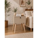 Moldesan Lina Komodin %100 Mdf Düşme Kapak 45 cm - Kum Taşı