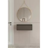 Moldesan Noir Mdf Duvara Monte Dresuar 70 cm - Gri