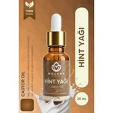 Molena Bitkisel Hint Yağı 20 ml – %100 Saf Soğuk Sıkım Saç, Kaş, Kirpik Güçlendirici Nemlendirici Cilt ve Saç Bakım Yağı