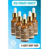Molena Bitkisel Hint Yağı Kış Fırsatı Paketi 5X20 ml – %100 Saf Soğuk Sıkım Saç Kaş Kirpik Güçlendirici Saç ve Cilt Bakım Yağı