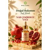 MOLENA BİTKİSEL Premium Nar Çekirdeği Yağı 20 ml – Yaşlanma Karşıtı, Antioksidan ve Cilt Yenileyici Bakım Yağı