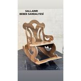 Moleni Sallanan Bebek Sandalye - Ceviz